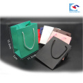 custom green color factory price art paper gift bag for jewelry